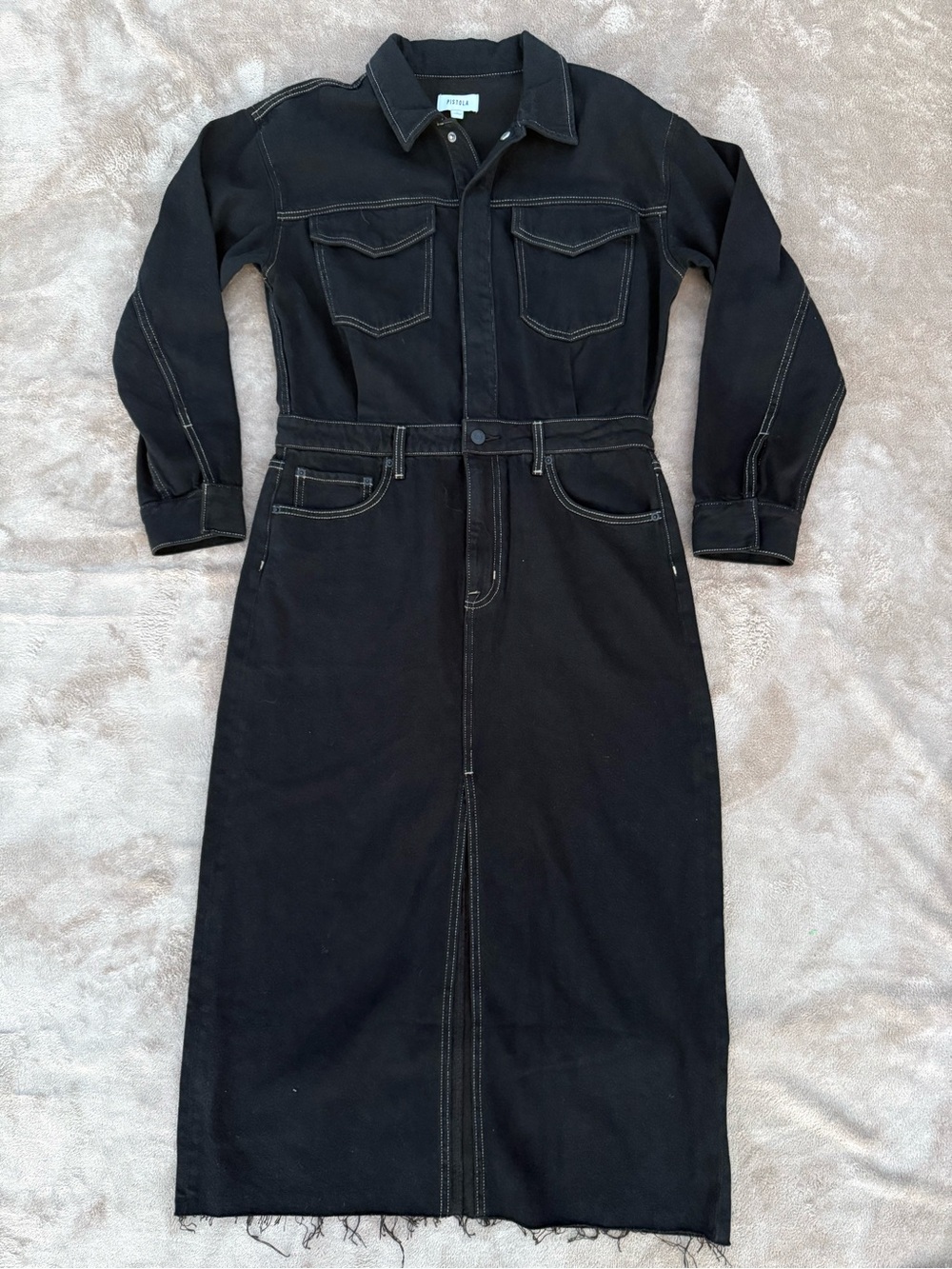 Pistola amira denim midi dress